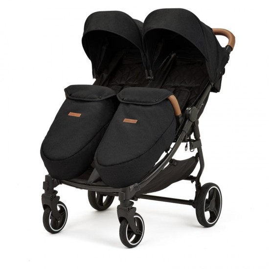 Ickle Bubba Venus Prime Double Stroller Black